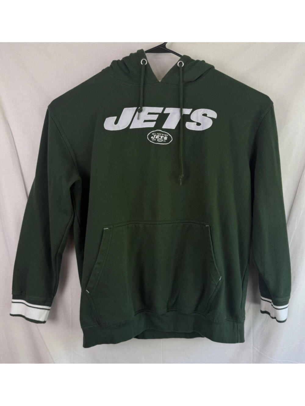 New York Jets Majestic Mens Hoodie Sz 2xl XXL Embroidered Logo